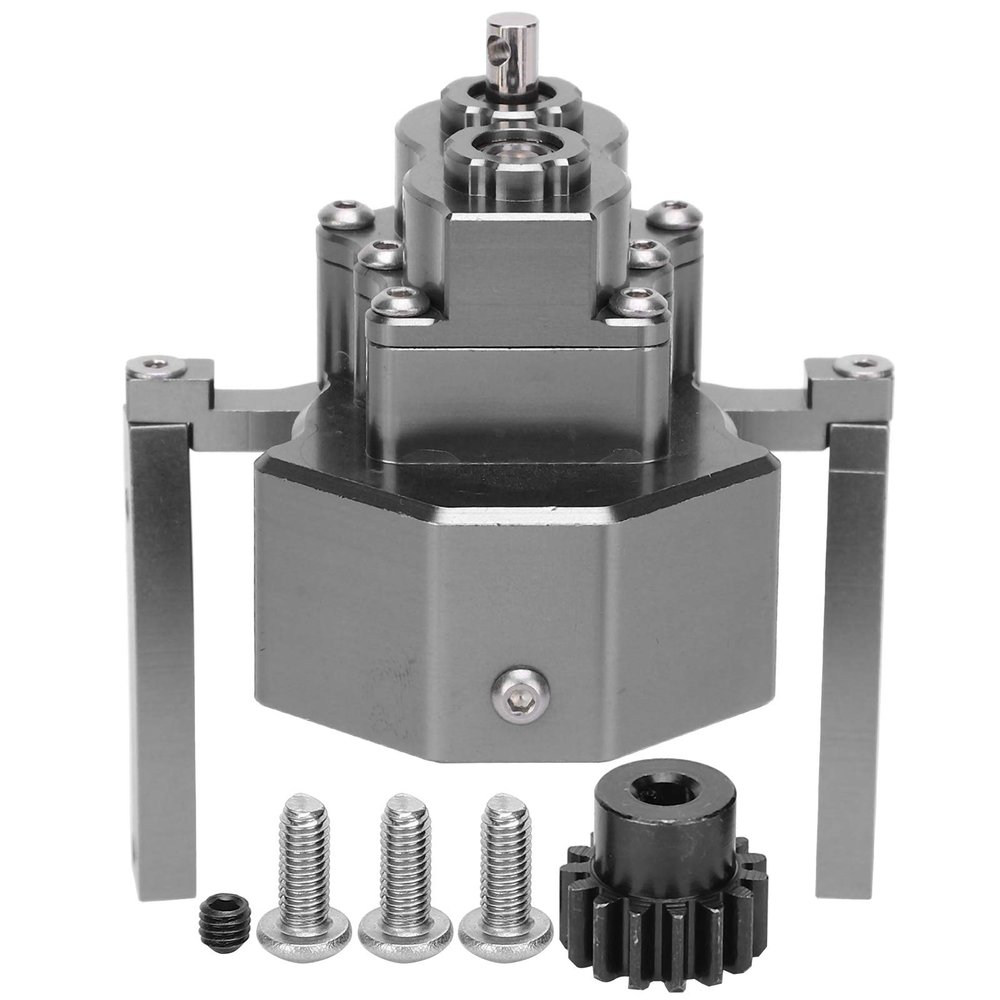 313mm Wheelbase Metal Chassis Frame Front Gear Box Fit for 1/10 RC Crawler Car Parts (Ti Color)