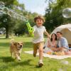 Elastic Bubble Fog Wand - Fog Bubble Machine, Fun Science Experiments, Kids Party Toy with Light and Music | Colorful Bubbles Machine for Boys Girls Party Birthday Home Outdoor Indoor Summer Beach view 3