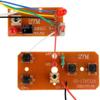 Veloshine 27MHz RC Transmitter and Receiver Set, 2-Piece Four-Way Remote Control Board for Car Robot Models, DIY Project Accessories view 1