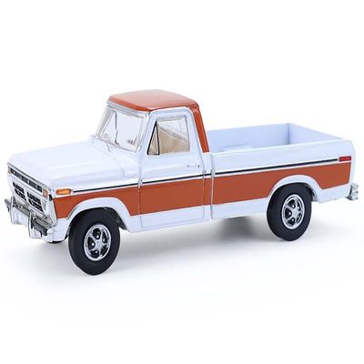 1977 F 150 Ranger XLT Pickup Truck Orange and White All Terrain Series 17 1/64 Diecast Model Car by Greenlight 35310D