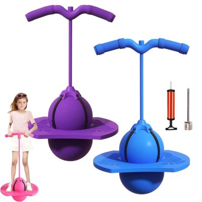 Children's Balance Jumping Ball, Crazy Jumper Jump Ball for Kids & Adults -Balance Board with Handle, Indoor & Outdoor Fun, Perfect for Balance, Coordination, And Fitness (2Colors-A)