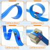 Flexible Race Track Toys for Kids, 15 Ft Flex Tracks Starter Set with Strong Suction Cups - Compatible with Hot Wheels and Diecast 1/64th Cars, Rolls up Portable Race Car Ramp Track (Dark Blue) view 3