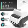 2-in-1 Automatic Card Shuffler and Dealer,360 Rotating Smart Card Dealing Machine with 4 Decks Capacity,Rechargeable Electric Poker Shuffling Machine Support 8 Players,for Blackjack Games view 2