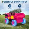 12V Ride on Dump Truck for Kids Ride on Car Toy with Remote Control Toddler Electric Construction Vehicles with Electric Dump Bed, Shovel, LED Lights, Music view 4