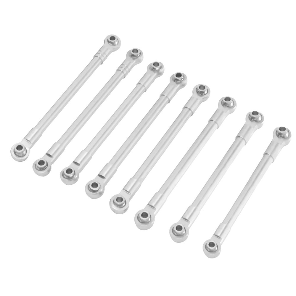 RC Connecting Rod Parts For MJX For Hyper GO 1/12 H12Y H12P OP Upgrade Metal Chassis Fixing Rod Parts Accessories Rc Model Crawler Car Truck For Buggy(Silver)