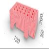 23.6x11.8x6.6ft Fuzzy Candy Canes Inflatable Christmas Maze Haunted Maze with Blower view 2