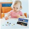 1Set Solar System for Kids with 9 Planet Lifelike Funny Planets for Kids Solar System with Box Storage Natural Ore Planet Toys for view 2
