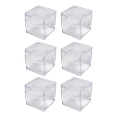 6PCS Small Square Observation Boxes with Magnifier for Outdoor Exploration Safe Viewer Container Study Container for Science