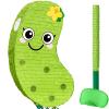 WERNNSAI Pickle Piata - Pickle Cucumber Party Decorations Pepino Party Piata Game for Vegetable Themed Celebration Baby Shower Favors Playroom Kitchen Market Decor Supply view 1