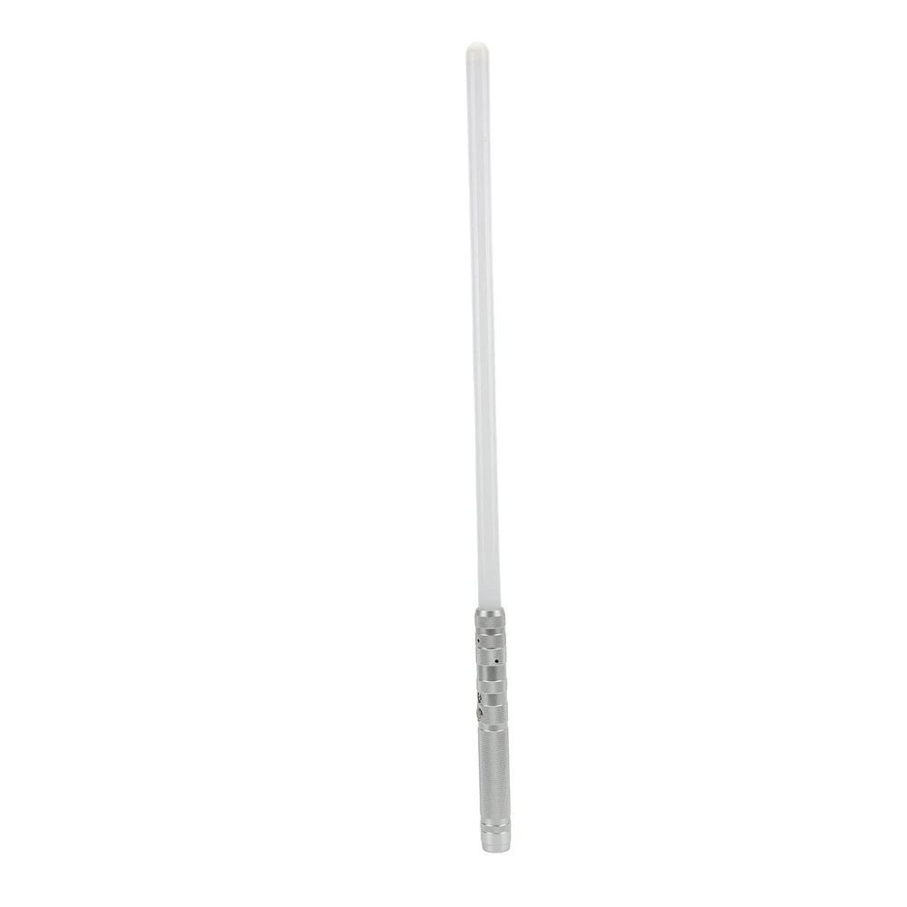 Qudinip LED Flash Toy Sword, Aluminum Alloy Light Up Sword with Sound Effects and 7 Color Changing Lights, for Kids Parent Child Interaction and Team Play (Silver)