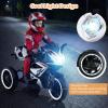 OLAKIDS 6V Kids Motorcycle with Forward & Reverse Switch, Headlight, Wheel Lights, Horn, Music, USB Port, 3-Wheel Ride on Toy for Toddler Aged 3+ (Black) view 2