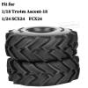 RCarmubWow RC 1.0 Beadlock Tires for 1/18 TRX4M / Ascent-18 / SCX24 / FCX24 RC Crawler,1.0 In High Traction High Grip Rubber Tires w/Foam Insert,Style 2 view 2