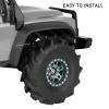 RCarmubWow RC 1.0 Beadlock Tires for 1/18 TRX4M / Ascent-18 / SCX24 / FCX24 RC Crawler,1.0 In High Traction High Grip Rubber Tires w/Foam Insert,Style 2 view 3