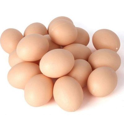 10 Pcs Realistic Chicken Eggs, Fake Plastic Eggs Artificial Chicken Egg Play Kitchen Food Faux Egg for DIY Easter Egg,Painting,Party,Home Decor