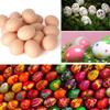 10 Pcs Realistic Chicken Eggs, Fake Plastic Eggs Artificial Chicken Egg Play Kitchen Food Faux Egg for DIY Easter Egg,Painting,Party,Home Decor view 3