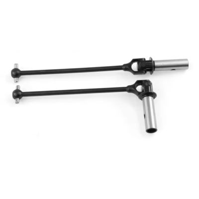 AQWBTYD RC Car Transmission Shaft Compatible with Mugen Seiki MBX8R 1/8 RC Cars Upgrade Parts 2pcs Metal Front Rear for Universal Joint Drive Shaft CVD E2218 E2219