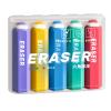 5PCS Novelty Pencil Shape Eraser Easy Erasing for Students Hexagon Shaped School Eraser School Office Supplies Fun Shaped Erasers Learning Tools view 3
