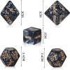 5 Fun Home Party Cubes, Engraved with Exercise Patterns, Can Be Carried and Used at Any Time - Q Black view 3