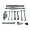 RC Connecting Rod Parts For WLtoys 1/12 124006 12423 12427 12428 Metal Servo Arm Fixed Rod Steering Group Parts Kit Rc Model Crawler Car Truck For Buggy(Gray) view 1