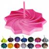 3D Printed Expanded Sensory Fidget Star with Handle, Dual Motion 3D Star Fidget Toy for Adults, Expanding Spiral Desk Fidget Toys for Stress Relief (Pink,4.3Inch) view 1