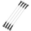 MECCANIXITY 4Pcs Adjustable Turnbuckles Camber Link, 164-174mm Turnbuckle Rod Steering Servo Linkage with M3 Ball Head Rod Ends for RC Car Replace Parts view 1