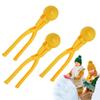 3PCS Snow Ball Maker Clip, Funny Large Round Snowball Maker, Ergonomic Thicken Snow Ball Mold, Sturdy Winters Toys, Snows Play Accessories, for Kids, Adults, Outdoor, Winter view 1