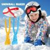 3PCS Snow Ball Maker Clip, Funny Large Round Snowball Maker, Ergonomic Thicken Snow Ball Mold, Sturdy Winters Toys, Snows Play Accessories, for Kids, Adults, Outdoor, Winter view 2