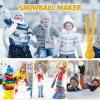3PCS Snow Ball Maker Clip, Funny Large Round Snowball Maker, Ergonomic Thicken Snow Ball Mold, Sturdy Winters Toys, Snows Play Accessories, for Kids, Adults, Outdoor, Winter view 3