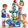 ZDRKWSM 2-Tier Water Table for Kids 3-5, Summer Outdoor Beach Outside Backyard Activity Sensory Kids Sand and Water Table, Birthday Party Gifts for Kids Boys and Girls Ages 3 4 5 6 7 8 view 1