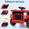 12V Ride on Dump Truck for Kids Ride on Car Toy with Remote Control Toddler Electric Construction Vehicles with Electric Dump Bed, Shovel, LED Lights, Music view 3