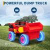 12V Ride on Dump Truck for Kids Ride on Car Toy with Remote Control Toddler Electric Construction Vehicles with Electric Dump Bed, Shovel, LED Lights, Music view 4