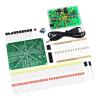 NE555 CD4017 Electronic Learning Kit with Red Yellow Dual Color Flashing LED Lights for DIY Practice Projects view 1