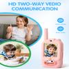Walkie Talkie for Kids with Video: 2 Pack Rechargeable Toddler Toys with HD Camera & Voice Changer, Long Range Gift Toys for Boy & Girl Age 3-8 for Outdoor Play, Camping (Dinosaur Blue/Unicorn Pink) view 2
