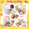 110pcs Summer Activities for Kids DIY Paper Pinwheels Crafts, Blanks White Windmill Kits Bulk for 4th of July, Classroom Party, Back to School, Easter, Spring Art Projects view 4