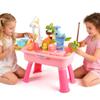 Mobelixy Upgraded Toddler Sand Water Table Toy with Electric Water Pump, Kids Sand Water with Faucet/Play Food Accessories/Fishing Toy, Kitchen Play Sink Toys for Girl Boy Age 3+ (Pink) view 2