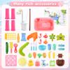 Mobelixy Upgraded Toddler Sand Water Table Toy with Electric Water Pump, Kids Sand Water with Faucet/Play Food Accessories/Fishing Toy, Kitchen Play Sink Toys for Girl Boy Age 3+ (Pink) view 4