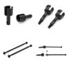Metal Parts for ZD Racing car MT16 BX12 X12S MT14R PT14R Gladiator 1/14 RC Steel Front and Rear Drive Shaft Components(Red) view 2