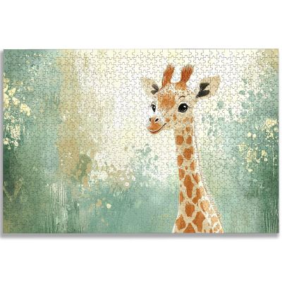 Wooden Puzzles for Adults 1500 Pieces, Animal Jigsaw Puzzle 1500 Pieces, Giraffe Puzzles for Adults, Impossible Challenging Puzzle for Family/Friends, Perfect for Game Nights, Home Decor, Gifts, -2789