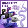 5pcs 18inch 3D Printed Snake Toy,Flexible Articulated 3D Printed Animal Fidget ADHD Snakes Toy,Kids Adults Collectors Desk Decor Toys (STL2-Silvery/Black/Purple/Blue-Violet/RedBlueGreen) view 2