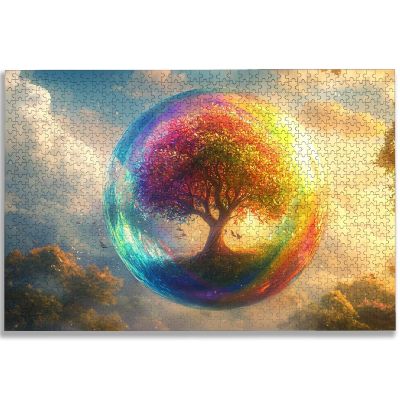 Wooden Puzzles for Adults 5000 Pieces, Tree of Life Jigsaw Puzzle 5000 Pieces, Colorful Puzzles for Adults, Impossible Challenging Puzzle for Family/Friends, Perfect for Game Nights, Home Decor, -2607