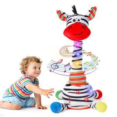 FATIRO Dancing Talking Zebra Baby Toy,Zebra Interactive Mimicking Repeating