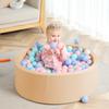Foam Ball Pit, 36" x 12" Indoor Outdoor Soft Round Ball Pool Playpen Ideal Gift Toy for Kids, Soft Ball Pit (No Balls) - Beige view 4