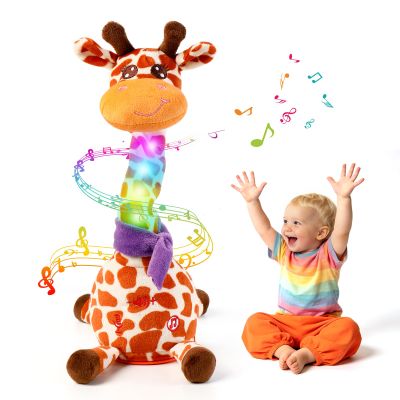 FATIRO Talking Dancing Giraffe Baby Toy Sing Repeat Toy for Toddlers 1-3