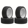 4Pcs RC Car Tires & Wheels - 12mm Hex Hub for WLtoys 144001, 1/10, 1/16 Scale confident(WHITE) view 1