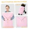 1PC Baby Carrier Cover Winter Warm Windproof Baby Carrier Jacket with Hoodie and Front Pocket Stroller Winter Cover.. view 4
