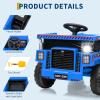 12V Ride on Dump Truck for Kids Ride on Car Toy with Remote Control Toddler Electric Construction Vehicles with Electric Dump Bed, Shovel, LED Lights, Music view 3