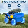 12V Ride on Dump Truck for Kids Ride on Car Toy with Remote Control Toddler Electric Construction Vehicles with Electric Dump Bed, Shovel, LED Lights, Music view 4