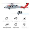 470-Class FLYWING MH-60R Seahawk rc Helicopter with LED Light ACE Flight Control MH60R Scale helicopte MH60 Seahawk flywing rc Helicopters with GPS one-Click Return 6ch Helicopter for Adults MH-60 view 2