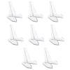 AWJUWHBJ 8Pieces Coin Holder Clear Acryl Transparent Easel Stands Display Easel Post Card Display Storage Rack Commemorative Challenge
