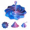 3D Printed Expanded Sensory Fidget Star,Transformable Stress Relief Finger Toy with Detachable Handle,for Office desks as a Stress-Relief Gifts,ADHD & Stress Relief (red-Blue) view 1